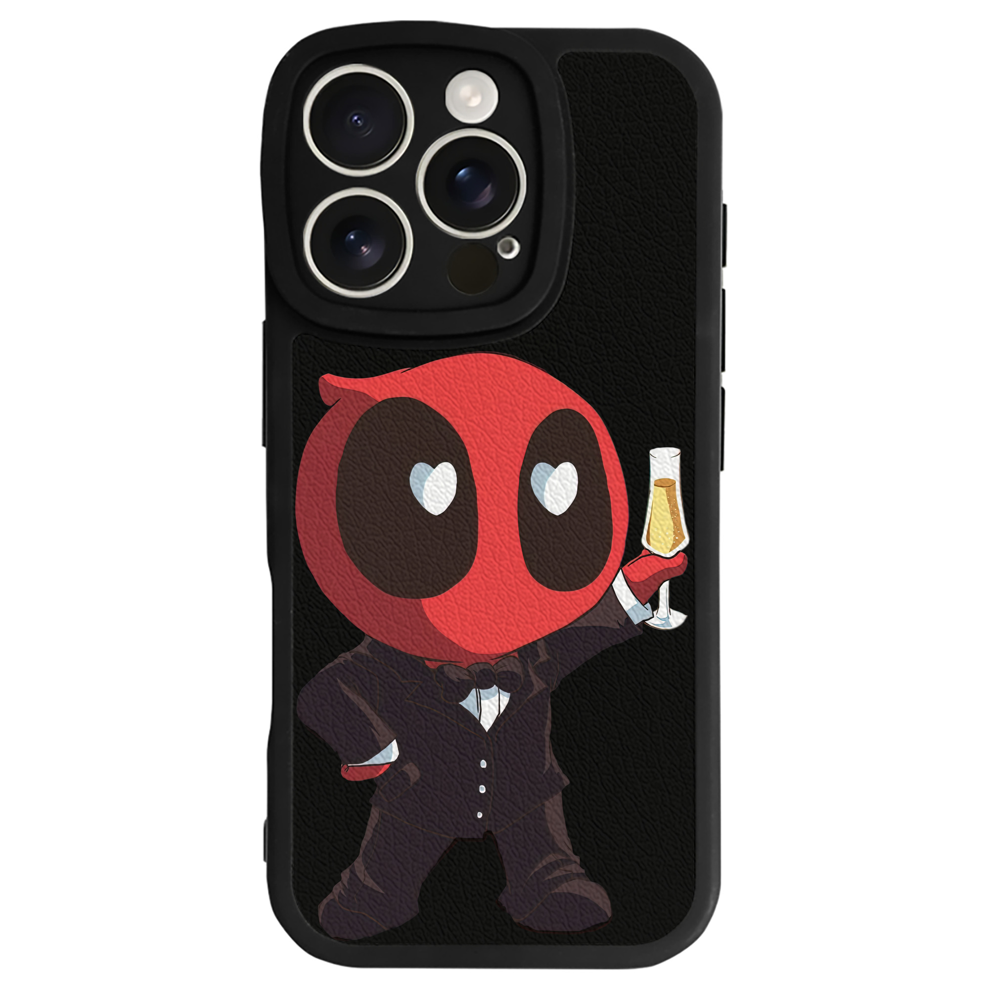 （画像用） Deadpool デッドプール 【iPhone 16シリーズ対応】シリコンスマホケース（レザー調） 材質：シリコン
